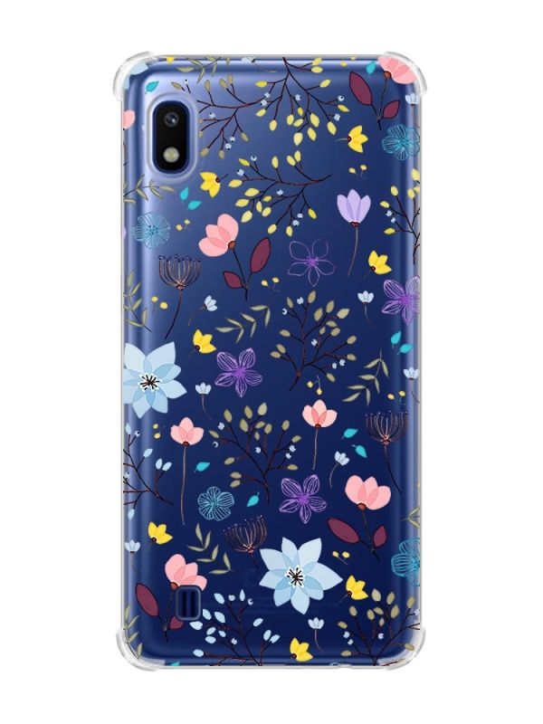 Чохол з потовщеними кутами на Samsung Galaxy A10 (2019)/A105 :: Квітковий фон (принт 267)