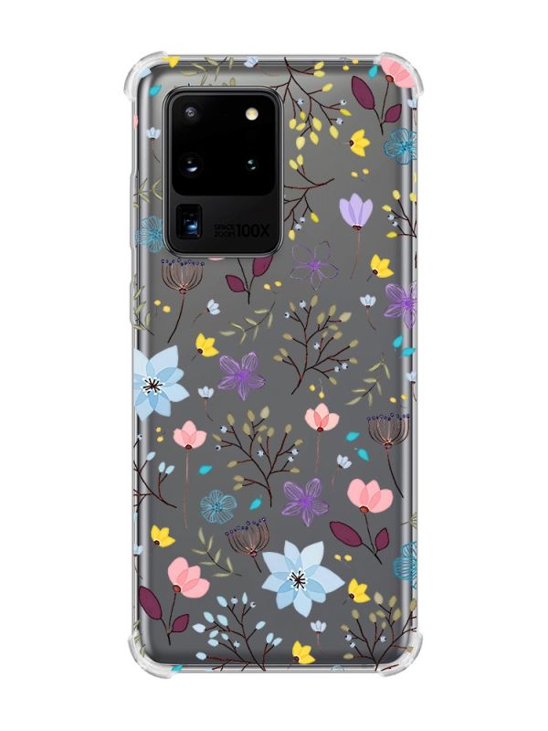 Чохол з потовщеними кутами на Samsung Galaxy S20 Ultra :: Квітковий фон (принт 267)