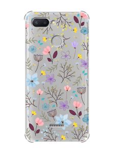 Чохол із потовщеними кутами для Xiaomi Redmi 6 :: Квітковий фон (принт 267)