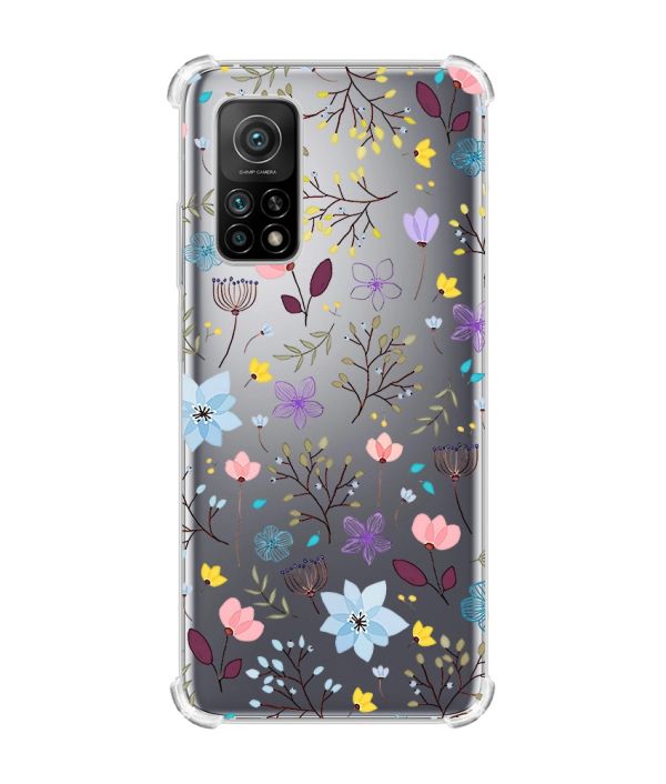 Чохол з потовщеними кутами для Xiaomi Mi 10T/Mi 10T Pro :: Квітковий фон (принт 267)