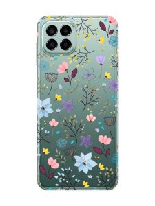 Прозорий чохол на Samsung Galaxy M33 5G :: Квітковий фон (принт 267)