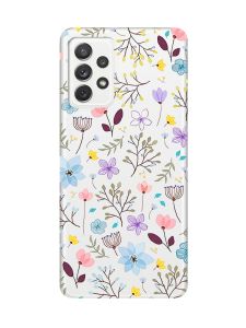 Прозорий чохол на Samsung Galaxy A72/A725 :: Квітковий фон (принт 267)