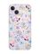 Прозорий чохол із захистом камери на iPhone 14 :: Квітковий фон (принт 267)