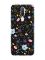 Матовий чорний чохол на Oppo A5 :: Квітковий фон (принт 267)