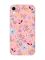 Матовий рожевий чохол на Apple iPhone XR :: Квітковий фон (принт 267)