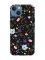 Матовий чорний чохол на Apple iPhone 13 :: Квітковий фон (принт 267)