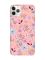 Матовий рожевий чохол на iPhone 11 Pro (5.8) :: Квітковий фон (принт 267)