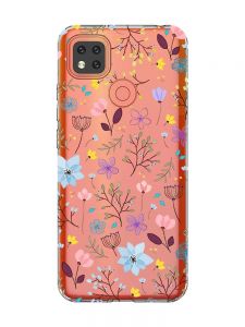 Прозорий чохол для Xiaomi Redmi 9C :: Квітковий фон (принт 267)