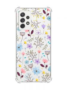 Чохол з потовщеними кутами на Samsung Galaxy A72 :: Квітковий фон (принт 267)