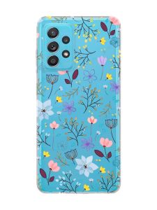Прозорий чохол на Samsung Galaxy A52 :: Квітковий фон (принт 267)