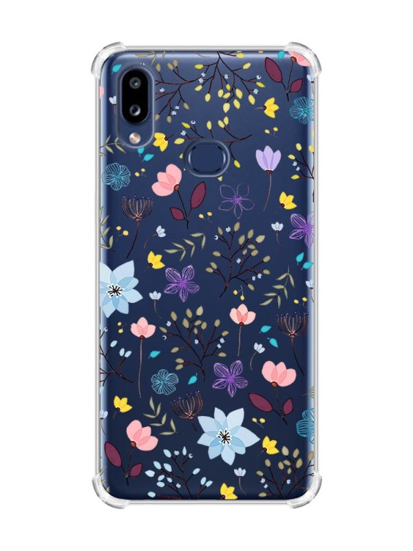 Чохол з потовщеними кутами на Samsung Galaxy A10s/A107 :: Квітковий фон (принт 267)