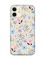 Прозорий чохол на iPhone 12 mini :: Квітковий фон (принт 267)