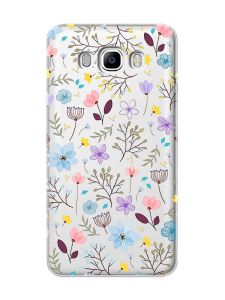 Прозорий чохол на Samsung Galaxy J7(2016) J710 :: Квітковий фон (принт 267)