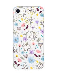 Прозорий чохол на iPhone SE 2020 :: Квітковий фон (принт 267)