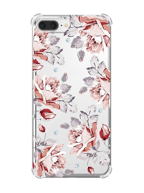Чохол з потовщеними кутами на iPhone 7 Plus/8 Plus :: Фон Троянди (принт 273)