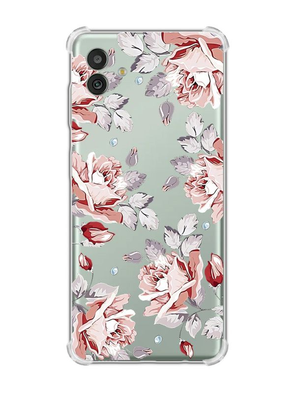 Чохол з потовщеними кутами на Samsung Galaxy M13 5G :: Фон Троянди (принт 273)