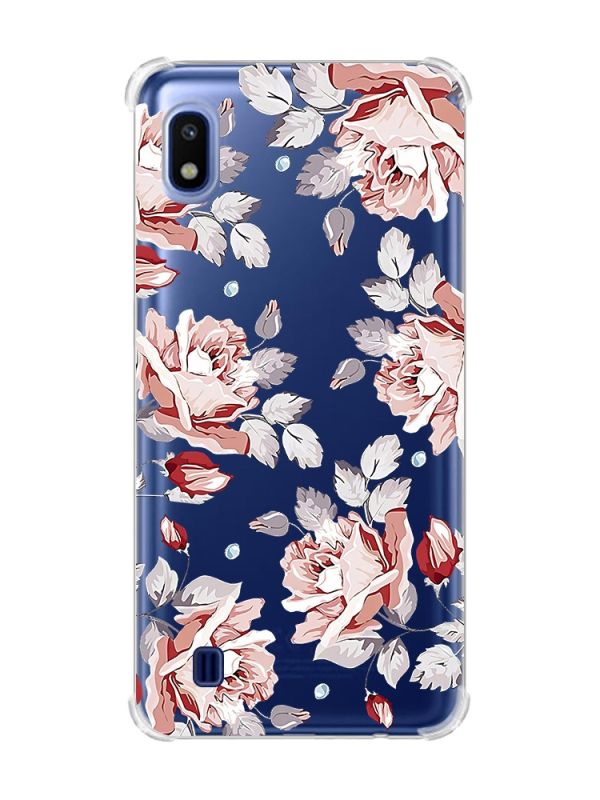 Чохол з потовщеними кутами на Samsung Galaxy A10 (2019)/A105 :: Фон Троянди (принт 273)