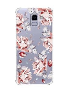 Чохол із потовщеними кутами на Samsung Galaxy J6 (2018) J600F :: Фон Троянди (принт 273)