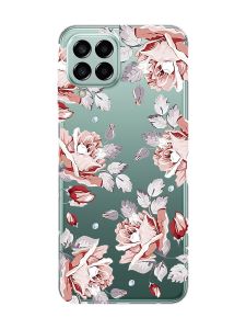 Прозорий чохол на Samsung Galaxy M33 5G :: Фон Троянди (принт 273)