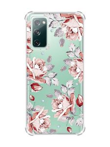 Чохол з потовщеними кутами на Galaxy S20 FE :: Фон Троянди (принт 273)