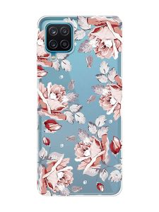 Прозорий чохол на Samsung A12 4G :: Фон Троянди (принт 273)