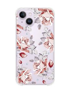 Чохол із потовщеними кутами на iPhone 14 :: Фон Троянди (принт 273)