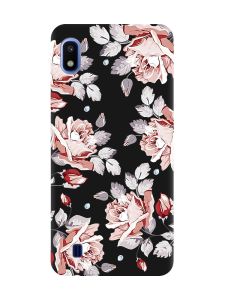 Матовий чорний чохол на Samsung Galaxy A10 (2019) A105 :: Фон Троянди (принт 273)