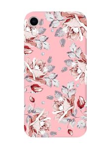 Матовий рожевий чохол на Apple iPhone XR :: Фон Троянди (принт 273)
