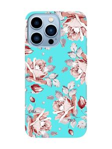Матовий бірюзовий чохол на Apple iPhone 13 Pro Max :: Фон Троянди (принт 273)