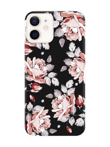 Матовий чорний чохол на Apple iPhone 12 / 12 Pro (6.1) :: Фон Троянди (принт 273)