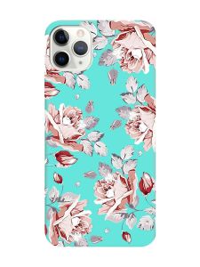 Матовий бірюзовий чохол на iPhone 11 Pro Max (6.5) :: Фон Троянди (принт 273)