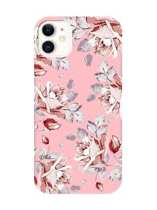 Матовий рожевий чохол на Apple iPhone 11 (6.1) :: Фон Троянди (принт 273)