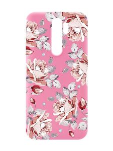 Матовий рожевий чохол на Xiaomi Redmi Note 8 Pro :: Фон Троянди (принт 273)