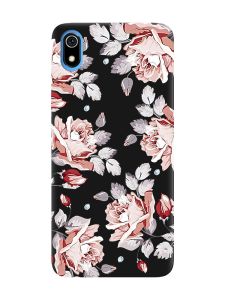 Матовий чорний чохол на Xiaomi Redmi 7A :: Фон Троянди (принт 273)