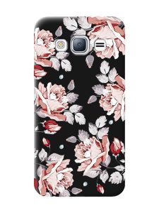 Матовий чорний чохол на Samsung Galaxy J3 / J310 :: Фон Троянди (принт 273)