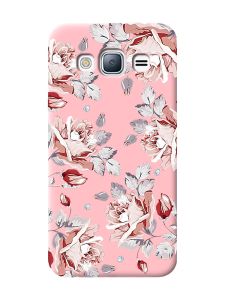 Матовий рожевий чохол на Samsung Galaxy J3 / J310 :: Фон Троянди (принт 273)