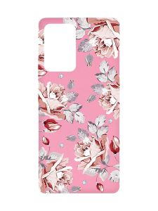Матовий рожевий чохол на Samsung Galaxy A52 :: Фон Троянди (принт 273)