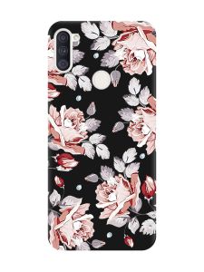 Матовий чорний чохол на Samsung Galaxy A11 :: Фон Троянди (принт 273)