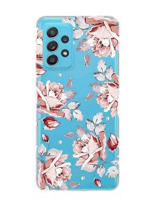 Прозорий чохол на Samsung Galaxy A52 :: Фон Троянди (принт 273)