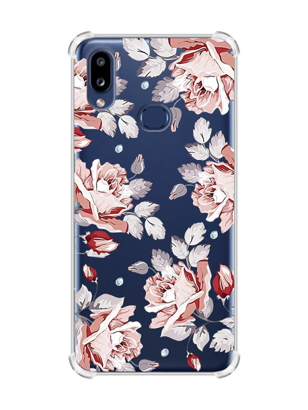 Чохол з потовщеними кутами на Samsung Galaxy A10s/A107 :: Фон Троянди (принт 273)