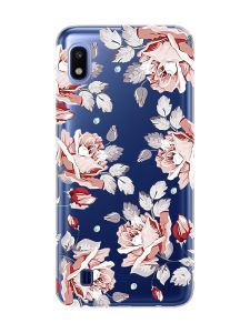 Прозорий чохол на Samsung Galaxy A10 (2019) A105 :: Фон Троянди (принт 273)