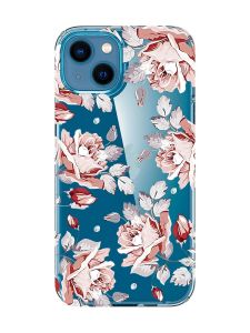 Прозорий чохол для iPhone 13 mini :: Фон Троянди (принт 273)