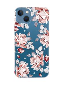 Прозорий чохол на Apple iPhone 13 :: Фон Троянди (принт 273)