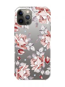 Прозорий чохол на iPhone 12 Pro Max :: Фон Троянди (принт 273)