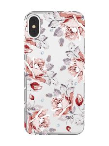 Прозорий чохол на iPhone X / XS :: Фон Троянди (принт 273)