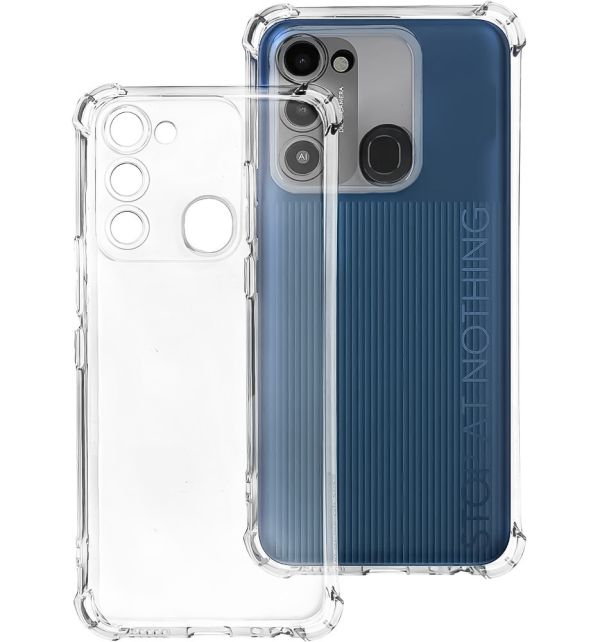Прозорий чохол з потовщеними кутами на TECNO Spark Go 2022