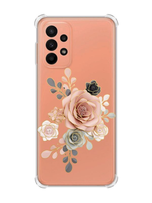 Чохол з потовщеними кутами на Samsung Galaxy A23 :: Троянди (принт 275)
