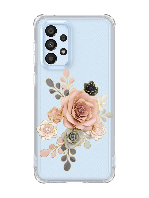 Чохол з потовщеними кутами на Samsung Galaxy A33 5G :: Троянди (принт 275)