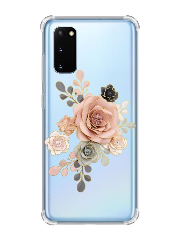 Чохол із потовщеними кутами на Samsung Galaxy S20 Plus :: Троянди (принт 275)