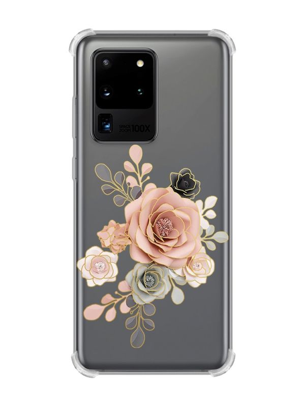 Чохол з потовщеними кутами на Samsung Galaxy S20 Ultra :: Троянди (принт 275)